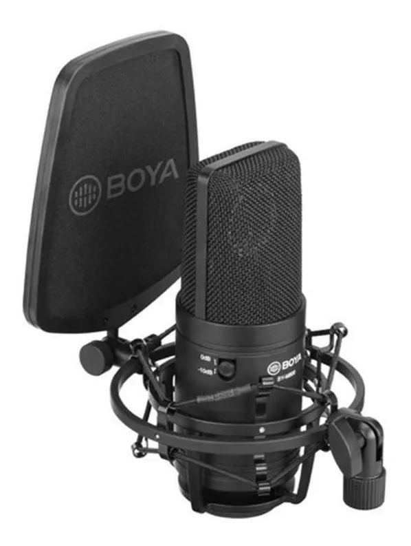 Microfone Boya BY-M800 condensador cardióide preto