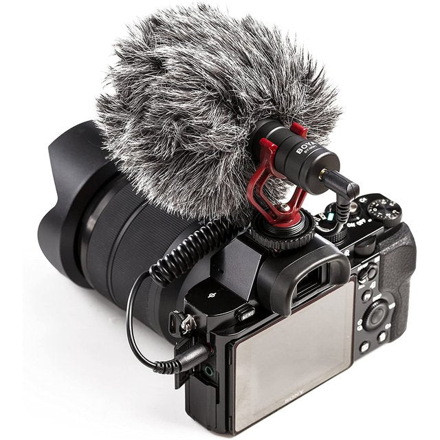 Microfone Direcional Boya BY-MM1 para Câmeras e Smartphones