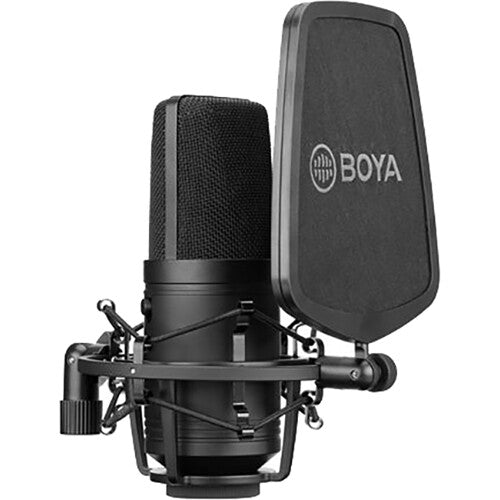 Microfone Boya BY-M800 condensador cardióide preto