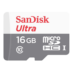 Cartão De Memória Micro SD Sandisk Com Adaptador Ultra 16GB 80MB/s