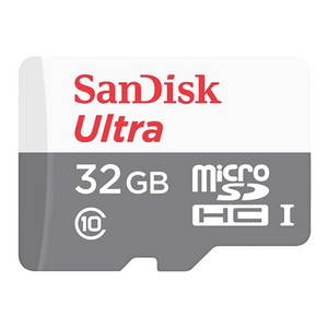 Cartão De Memória Micro SD Sandisk Com Adaptador Ultra 32GB 80MB/s