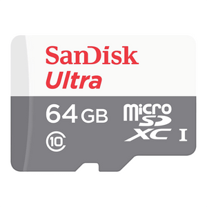 Cartão De Memória Micro SD Sandisk Com Adaptador Ultra 64GB 80MB/s