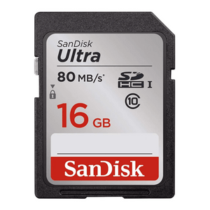 Cartão SD 16Gb Ultra C10 U1 80mb/s