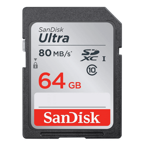 Cartão SD 64Gb Ultra C10 U1 80mb/s