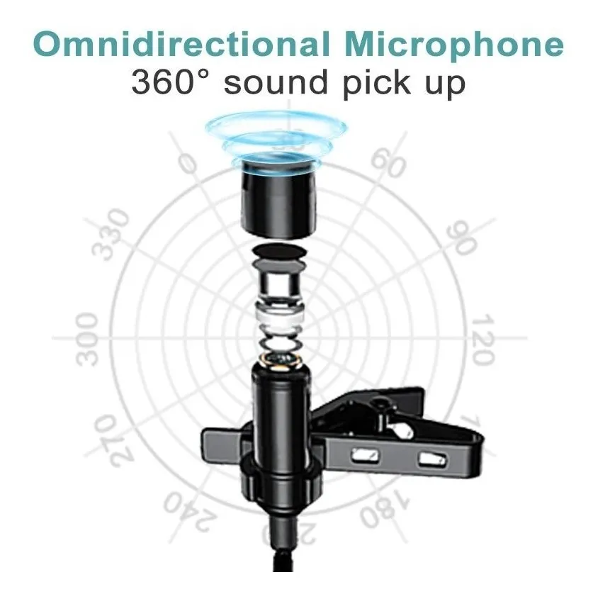 Microfone Lapela Sem Fio Soleste Wm-01 Pra Smartphone Camera