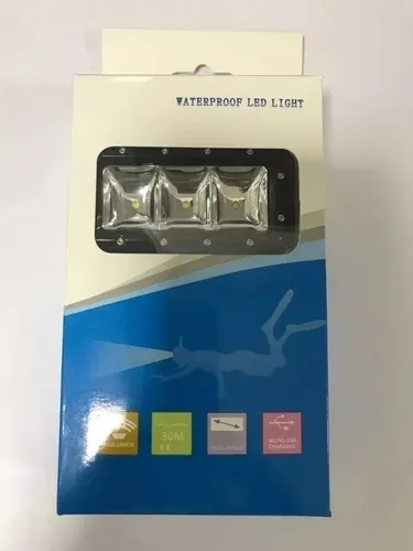 Iluminador Led Luz Gopro Mergulho Flash Prova D' Agua