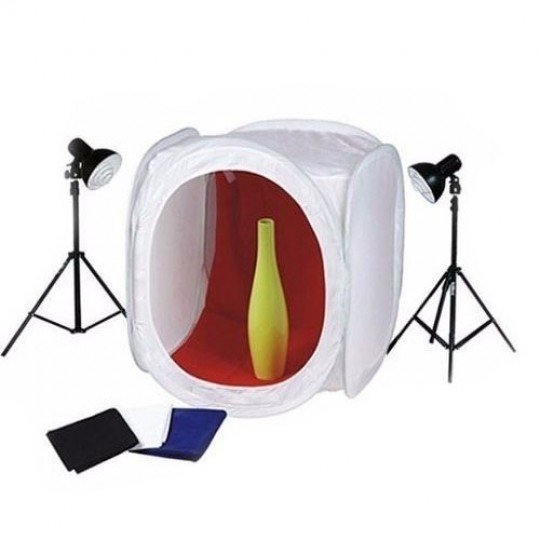Kit Mini Estúdio Fotográfico Com Tenda 40x40cm Para Foto Still E Produtos - Greika - Pk-St07 110v
