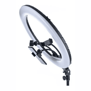 Iluminador Ring Light Greika CL-18 com 3 Suportes para Smartphone + Tripé de 2mts