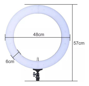 Iluminador Ring Light 18 Pol. 48cm 448 LEDS 80w Forte+Tripé