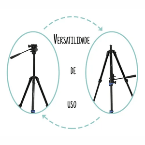 Tripé Profissional Wf-5316 Cabeça Semi Hidráulica Greika